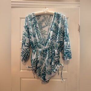 Mesh Swimsuit Cover Up Top, sz lg